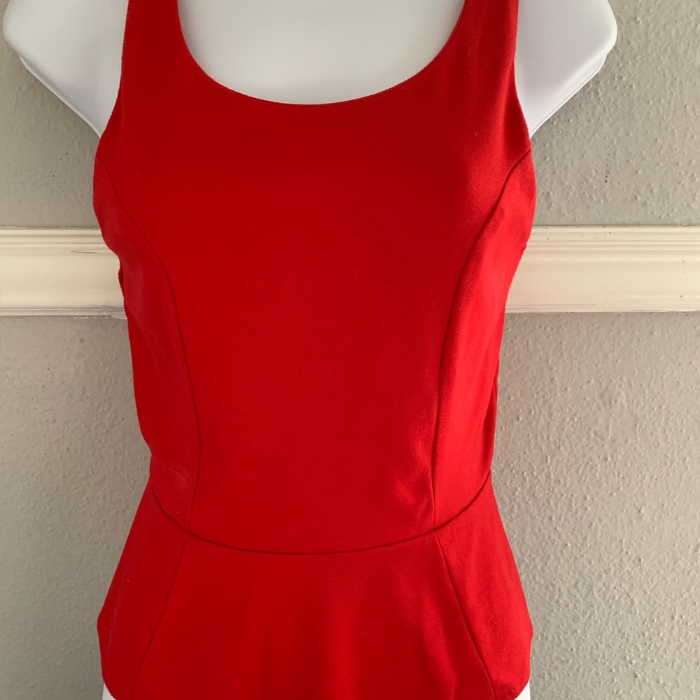 XS Peplum Red Top by Express